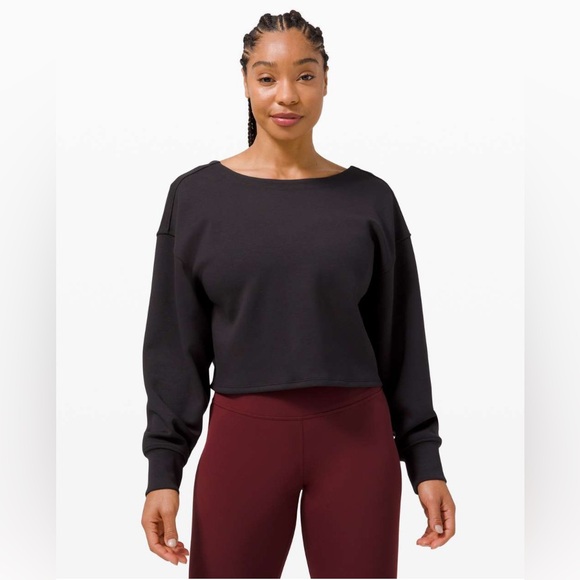 lululemon athletica Tops - Lululemon Twist Back-to-Front Pullover in Black
